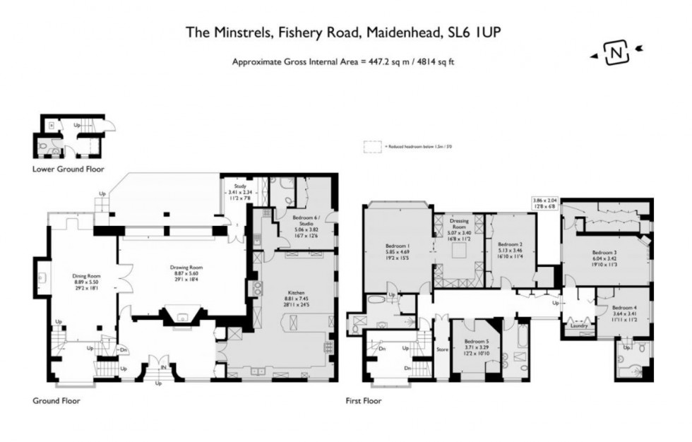 Floorplan for Fishery Road, Bray, Maidenhead