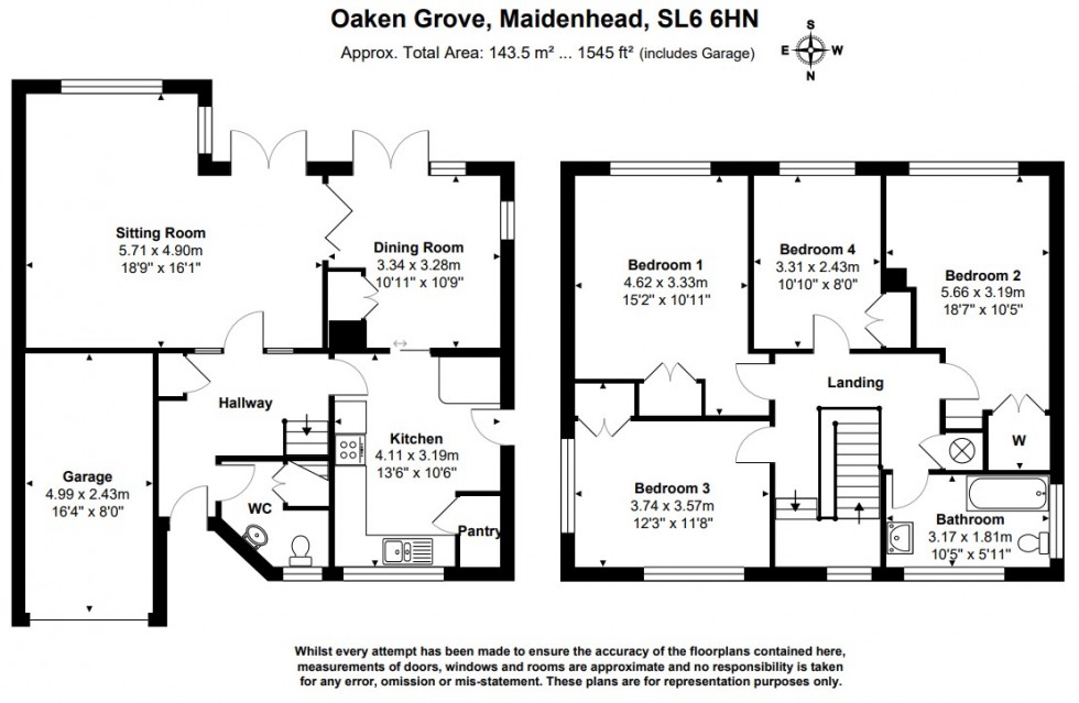 Floorplan for Oaken Grove, Maidenhead