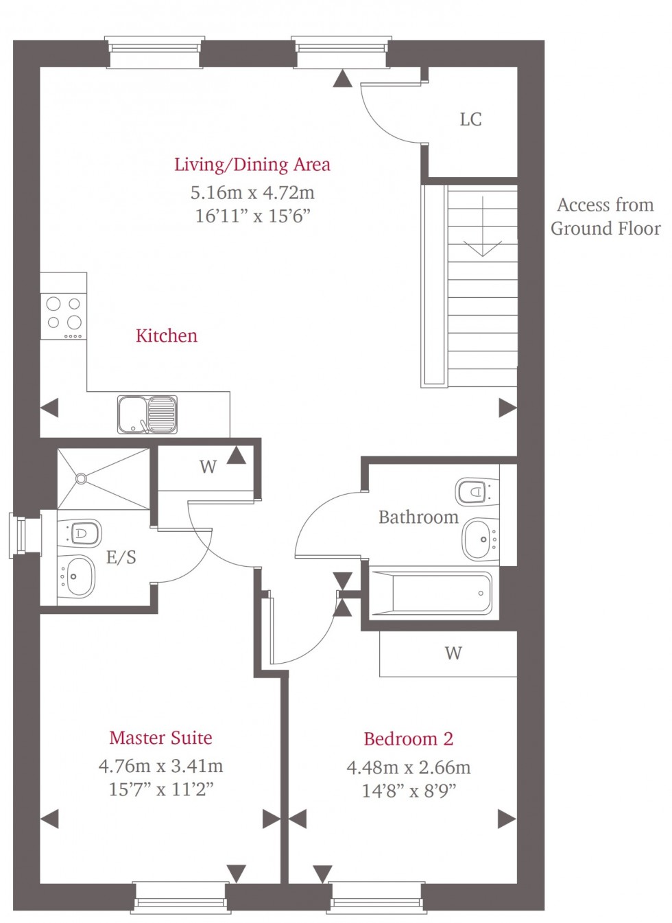 Floorplan for Close To Town & Station, Maidenhead