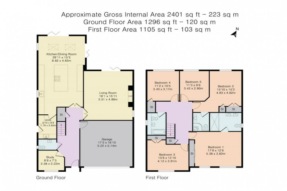 Floorplan for Barley Mead, Cox Green