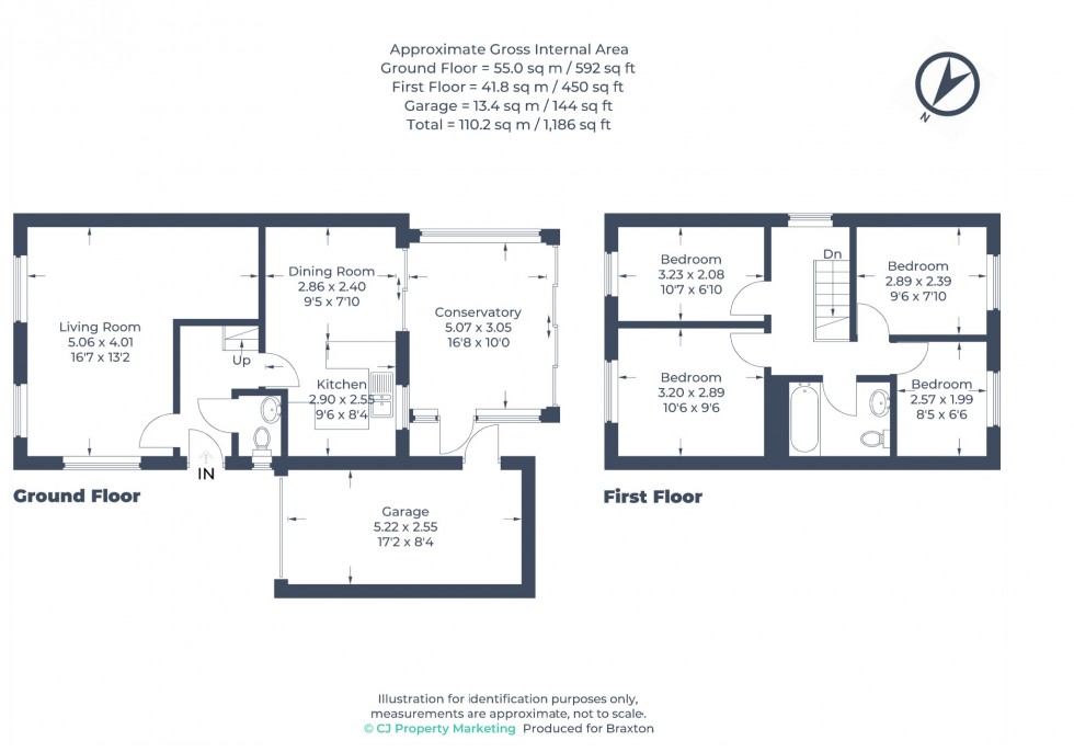 Floorplan for Priors Way, Holyport, Maidenhead