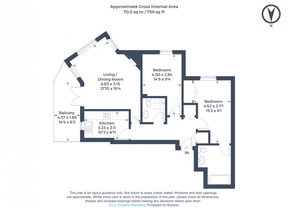 Floorplan for Court Road, Maidenhead