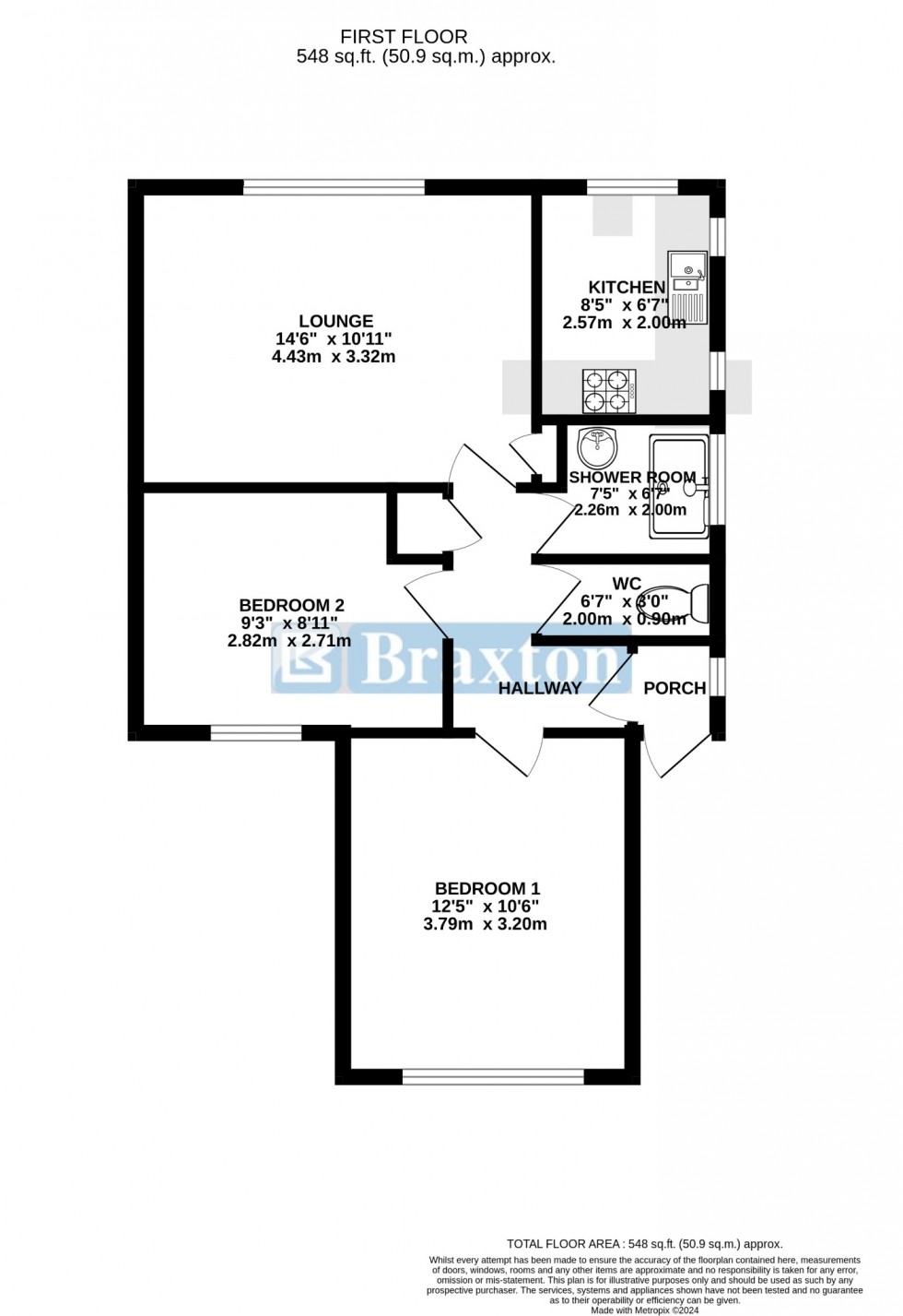 Floorplan for Lock Road, Marlow, Buckinghamshire