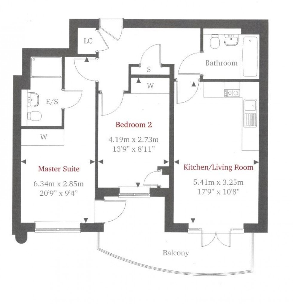 Floorplan for Athena Court, Bridge Avenue, Maidenhead